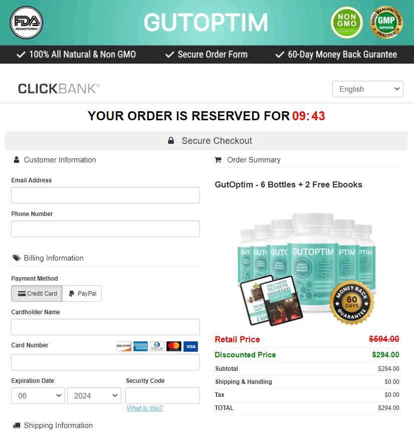 Gutoptim order